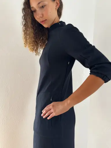 Prada Sport Wool Mockneck Dress