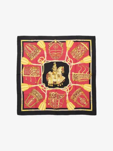 Multicolour Carré 90 Les Muserolles silk scarf