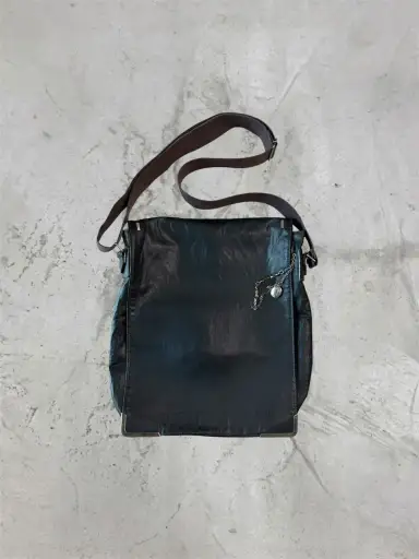 Jean Paul Gaultier Homme Washed Leather Messenger Bag