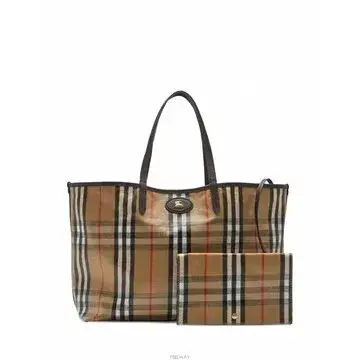 [비엔비명품관] BURBERRY 버버리 여성 미디움 하이랜드 토트백