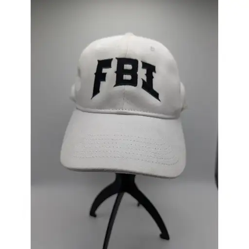 Fat Baggers Inc FBI Hat White Stretch Fit Baseball Cap Mens L/XL Custom Bagger