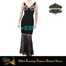 Chanel 03P Nwt $8,980 Iconic Most Wanted Beaded Runway Maxi Dress Black 36 38