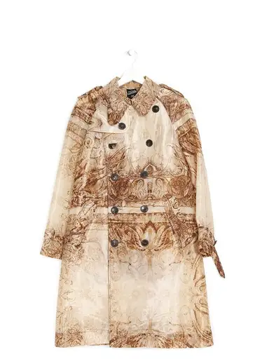 Jean Paul Gaultier FEMME Manteau Transparent à Imprimé Abstrait
