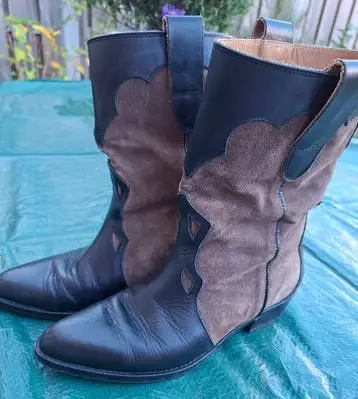Fijne zwart bruine cowboyboots laarzen  Toral 37
