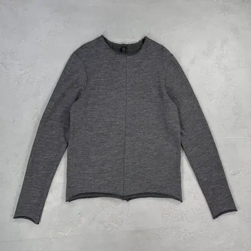 Poeme Bohemien SW-01 Wool Blend Sweater w/ Raw Edges Sz. It 50, Medium