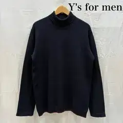 ワイズフォーメン 90s OLD ARCHIVE 茶タグ 袖 切替 リブライン ハイネック ニット セーター メンズ - ISItems【USED】【古着】【中古】50168804