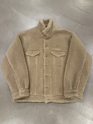 2022 Balenciaga oversized trucker fleece jacket