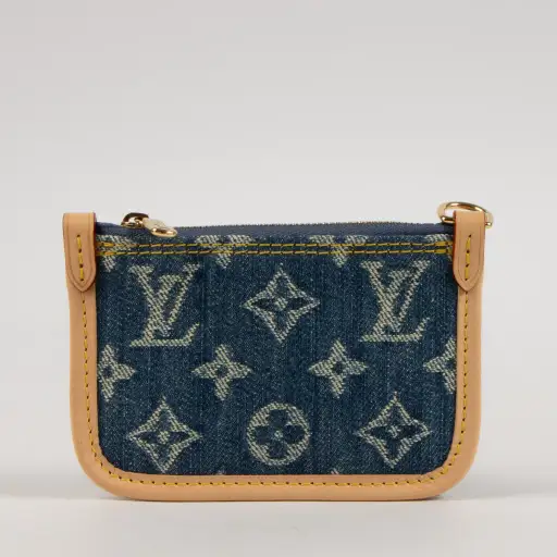 Louis Vuitton Blue Denim All-In BB Pouch