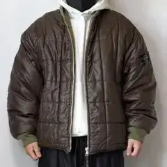 STONE ISLAND キルティングジャケット ブラウン