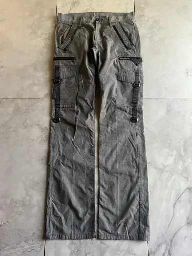Schlussel Grey Cargo Pocket Pants