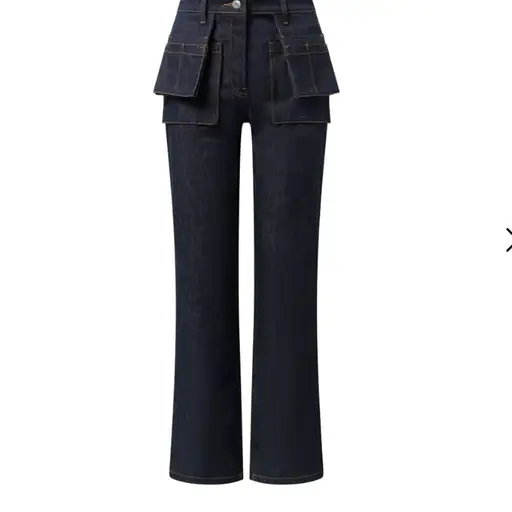 Helmut Lang Utility Straight-Leg Jeans – Raw Indigo – Size 25 – NWT