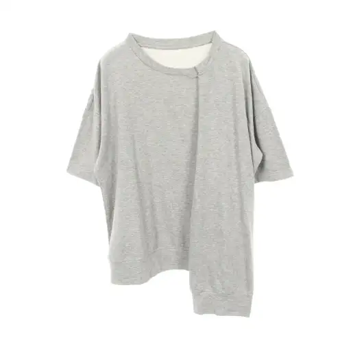 Y's Cotton Short Sleeve T-Shirt Gray Size 2