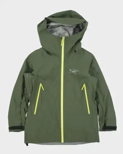 Arc'teryx Olive Khaki Sentinel Women's Recco ePE Gore-Tex Shell Mountain Ski Jacket - S