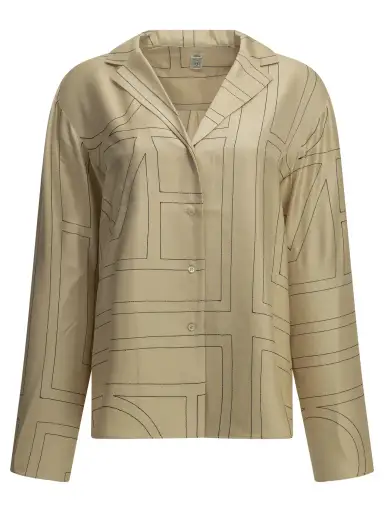 Toteme Monogram Casual Shirt tag size 34 Women