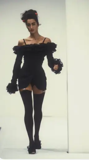 1991 DOLCE & GABBANA Crop Top & High Waist Set