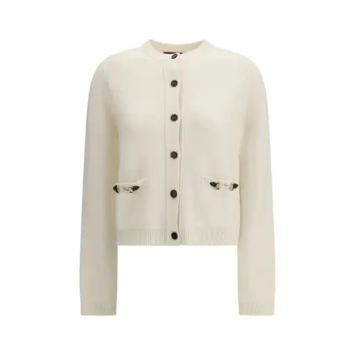 Beige Wool Cardigan