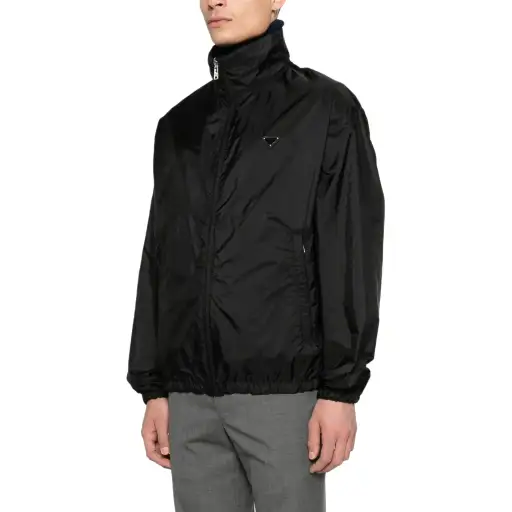 Prada Re-Nylon Logo Zip Jacket Size L