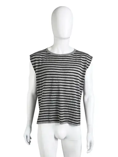 S/S 2014 Grey Striped Tank Top