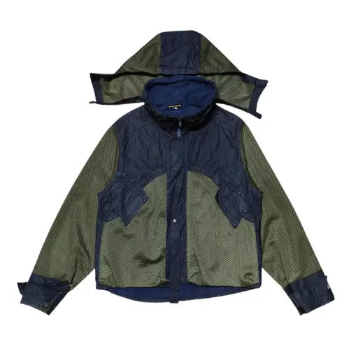 Vintage Final Home Inspired Mesh Jacket Detachable Hood