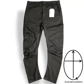 【中古】【新古品・未使用品】incarnation インカーネーション イタリア製 PANTS CURVED REG SAROUEL JBP-2 デニムライク 立体裁断 カーブドシルエット サルエルパンツ ボトムス 71-6670 定8万 T91 L▲080▼61008m05