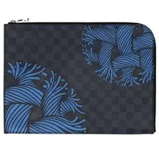 LOUIS VUITTON Bag: Pochette Jour GM Christopher Nemeth Black Blue W33.5H24.5cm;