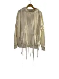【中古】POST ARCHIVE FACTION◆3.1 HOODIE LEFT/M/コットン/WHT/汚れ//【メンズウェア】