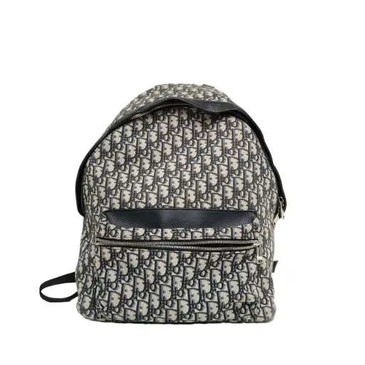 DIOR Rider Backpack Navy Blue Canvas