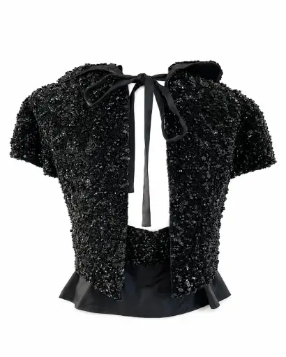 The Crystal Beads Embellished Top