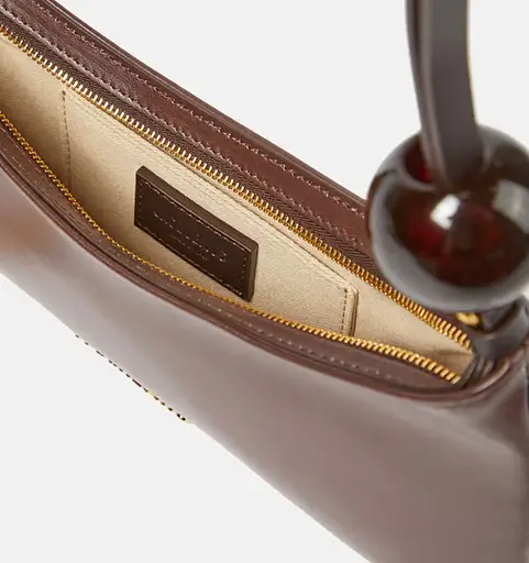 Jacquemus Le Bisou Perle leather shoulder bag