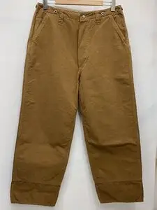 Taiga Takahashi◆LOGGER PANTS/FORESTRY KHAKI/ボトム/34/コットン/CML/無地/LOT219//