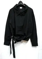 LUTZ HUELLE｜ルッツヒュエル  リボンデザイン ロングスリーブ ブラウス シャツ KWY