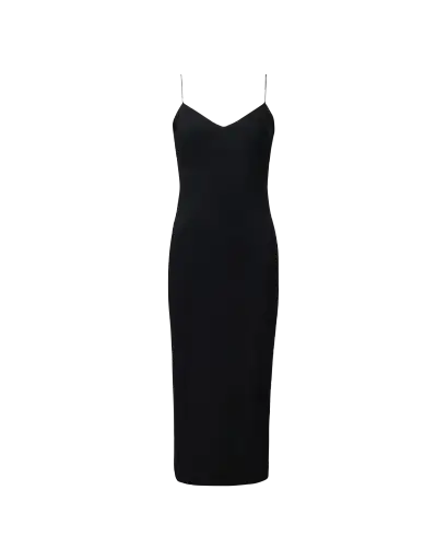 S/S 2001 Black Sleeveless Bias Cut Slip Dress