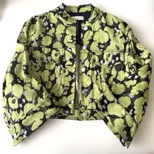 Dries Van Noten Floral Jacquard Short Jacket Size-38 Near MINT