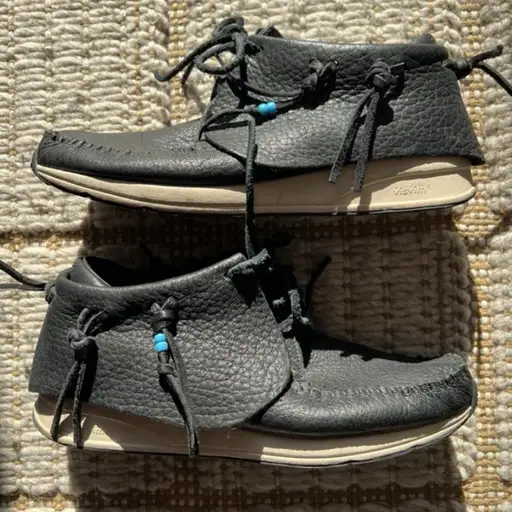 Visvim Shaman Folk Moccasin FBT Size 9 Black #visvim