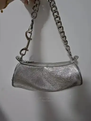 Vivienne Westwood size os Silver cylindrical bag