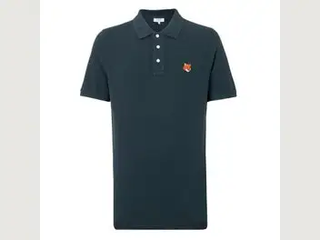 Maison Kitsuné Mens Fox Short-Sleeved Polo Shirt
