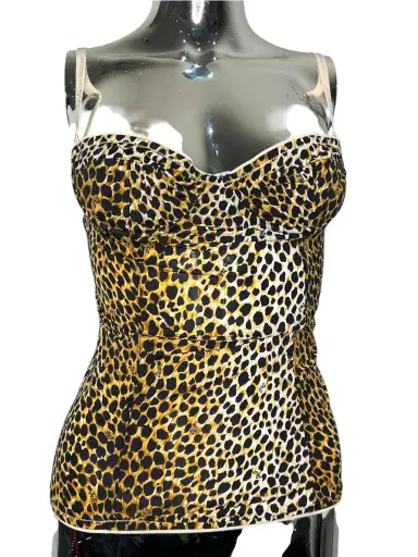 Dolce & Gabbana Leopard Mesh Corset