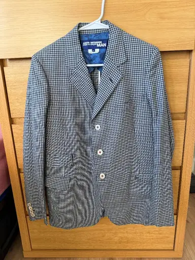 RARE Junya Watanabe Comme Des Garcons Men Plaid Suit Jacket