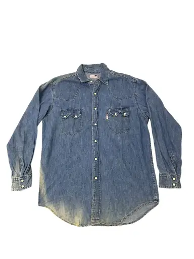 Sun Faded Blue Blue Japan Denim Shirt Westerner 6🟩0