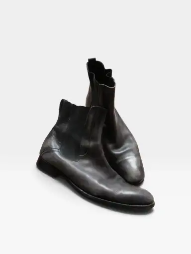 Dior Homme AW07 'Navigate' Grey Chelsea Boots by Hedi Slimane