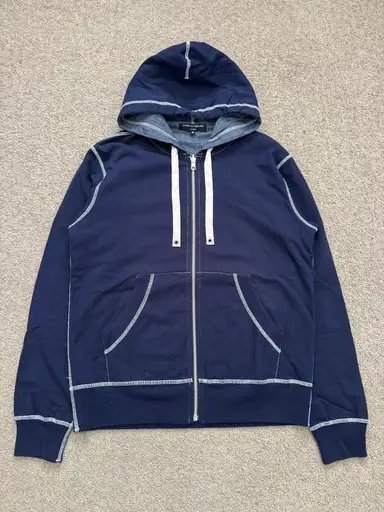 SS11 Comme Des Garcons Homme Reversible Navy Hoodie