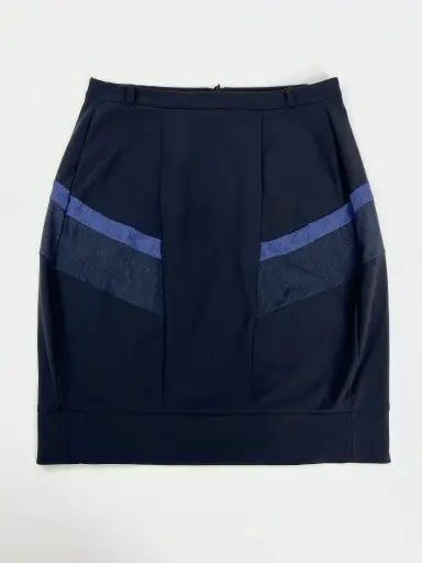 00's Marithé + François Girbaud Structural Mini Skirt with Colour Block Panels - XS