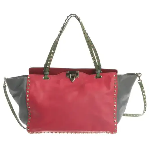 Rockstud Schultertasche Rosa