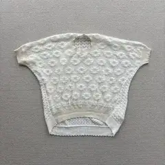22ss 2022 tao COMME des GARCONS タオ コム デ ギャルソン シアー ニット Tシャツ サイズ M 80821 0100