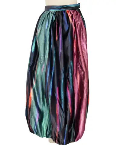 Giorgio Armani Multicolor Brushstroke Maxi Skirt