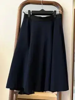 ランバンオンブルー フレアスカート ネイビー