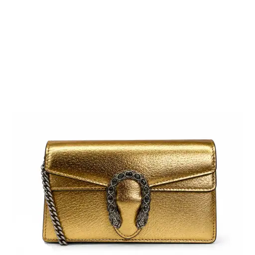 Bolsa Gucci Dionysus Super Mini Dourada