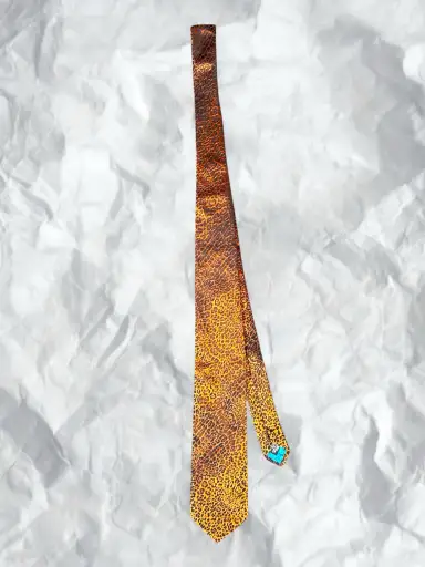 Roberto Cavalli - Leopard Print Silk Tie