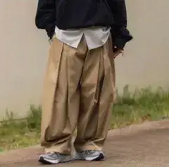 sage NATION BOX PLEAT TROUSER セージネーション