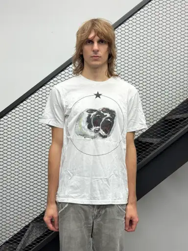 SS2012 Givenchy Monkeys White Stars T-Shirt by Riccardo Tisci